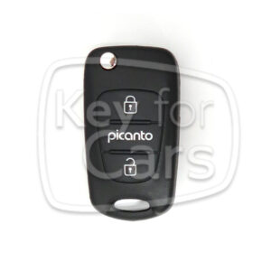 Picanto 3 knoppen klapsleutel afstandsbediening behuizing